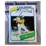 1980 Topps Rickey Henderson rookie card #482