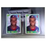 lot of 2 1990 Score Frank Thomas rookie cards #663