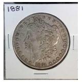 1881 Morgan Silver Dollar