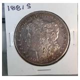 1881 S Morgan Silver Dollar
