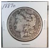 1887 O Morgan Silver Dollar