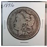1891 O Morgan Silver Dollar