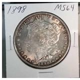 1898 Morgan Silver Dollar MS64