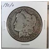 1901 O Morgan Silver Dollar