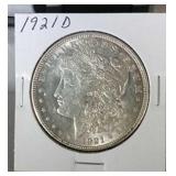 1921 D Morgan Silver Dollar