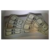 lot of 20 $1 silver certificates - 1935 and 1957