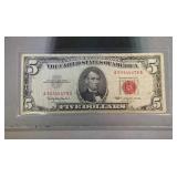 1963 $5 red seal