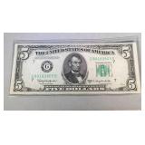 1950 D $5 FRN - Chicago - CU