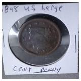 1848 large cent