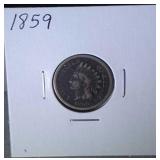 1859 Indian head penny
