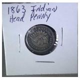 1863 Indian head penny
