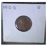 1912 D Lincoln Penny - G