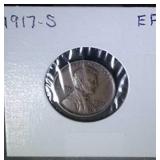 1917 S Lincoln Penny - XF