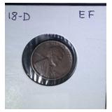 1918 D Lincoln Penny - XF