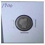 1900 Barber Dime