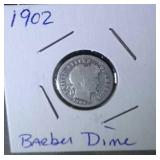 1902 Barber Dime