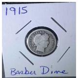 1915 Barber Dime