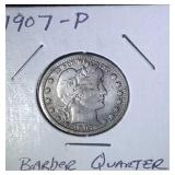 1907 Barber Quarter