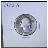 1932 D Washington Quarter