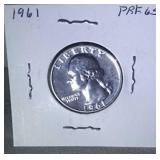 1961 Proof Washington Quarter
