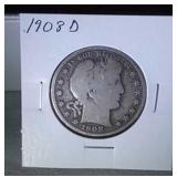 1908 D Barber half