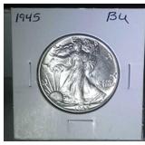 1945 Walking Liberty half - BU