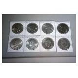 lot of 8 CH BU Ike dollars