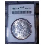 1885 O ANACS MS62 Morgan Silver dollar