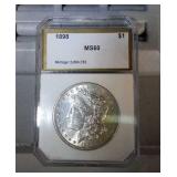 1898 PCI MS60 Morgan Silver dollar