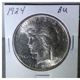 1924 Peace Dollar - BU