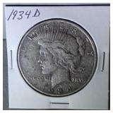 1934 D Peace Dollar