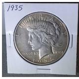1935 Peace Dollar