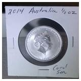 2014 half oz. .999 fine silver-Austalian Coral Sea