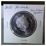 2015 1 oz. .999 fine silver-Australian Spider