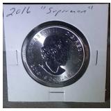2016 1 oz. .999 fine silver-Canadian Superman