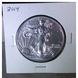 2014 1 oz. .999 fine silver-American Silver Eagle