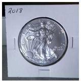 2018 1 oz. .999 fine silver-American Silver Eagle
