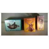 lot of 3 antique die-cast pencil sharpeners