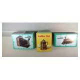 lot of 3 antique die-cast pencil sharpeners