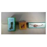 lot of 3 antique die-cast pencil sharpeners