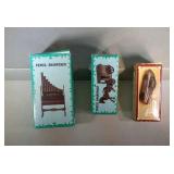 lot of 3 antique die-cast pencil sharpeners