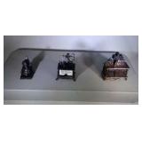 lot of 3 antique die-cast pencil sharpeners
