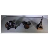 lot of 3 antique die-cast pencil sharpeners