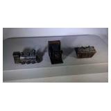 lot of 3 antique die-cast pencil sharpeners