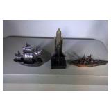 lot of 3 antique die-cast pencil sharpeners