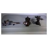 lot of 3 antique die-cast pencil sharpeners