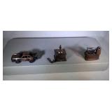 lot of 3 antique die-cast pencil sharpeners