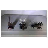 lot of 3 antique die-cast pencil sharpeners