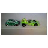 lot of 2 toy cars - Bubble gunner, basic wheels