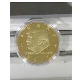 2017 gold plated Trump Presidential coin
